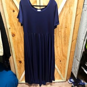 LulaRoe 3xl Riley dress(no pocket) midnight blue